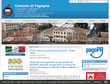 Tablet Screenshot of comune.fagagna.ud.it